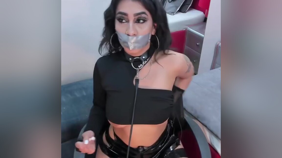 tape gagged camsession video poster