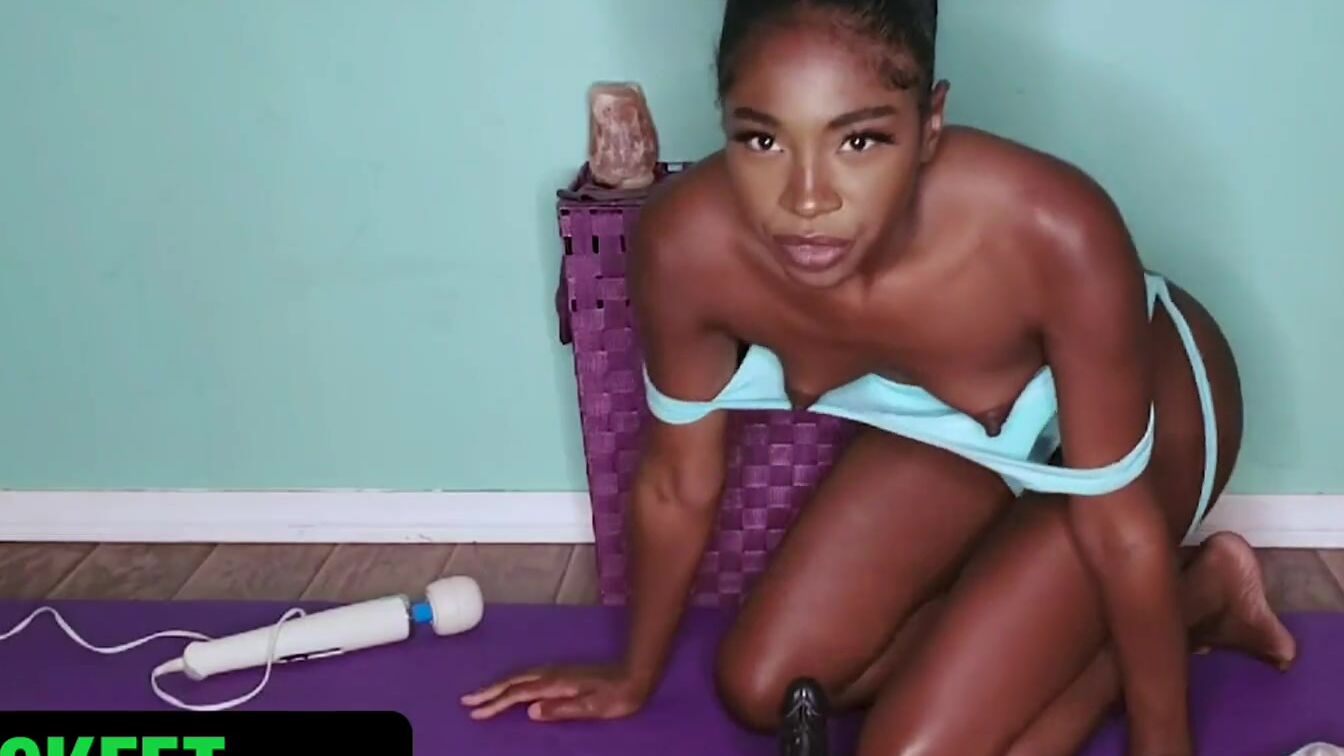 stayhomepov - hottie african chick having fun during quarantine poster