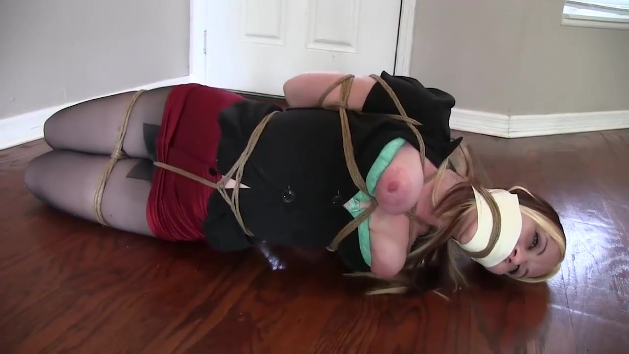 hogtied lexi in black pantyhose poster