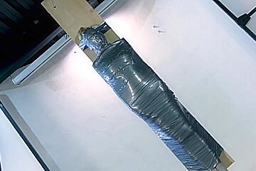 duct tape mummification suspension poster