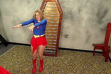 superheroine supergirl captured caged and humiliated poster