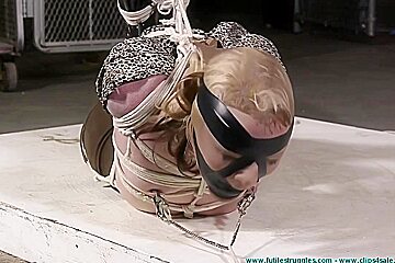 skank blonde suffers incredible hogtie by mamaic poster